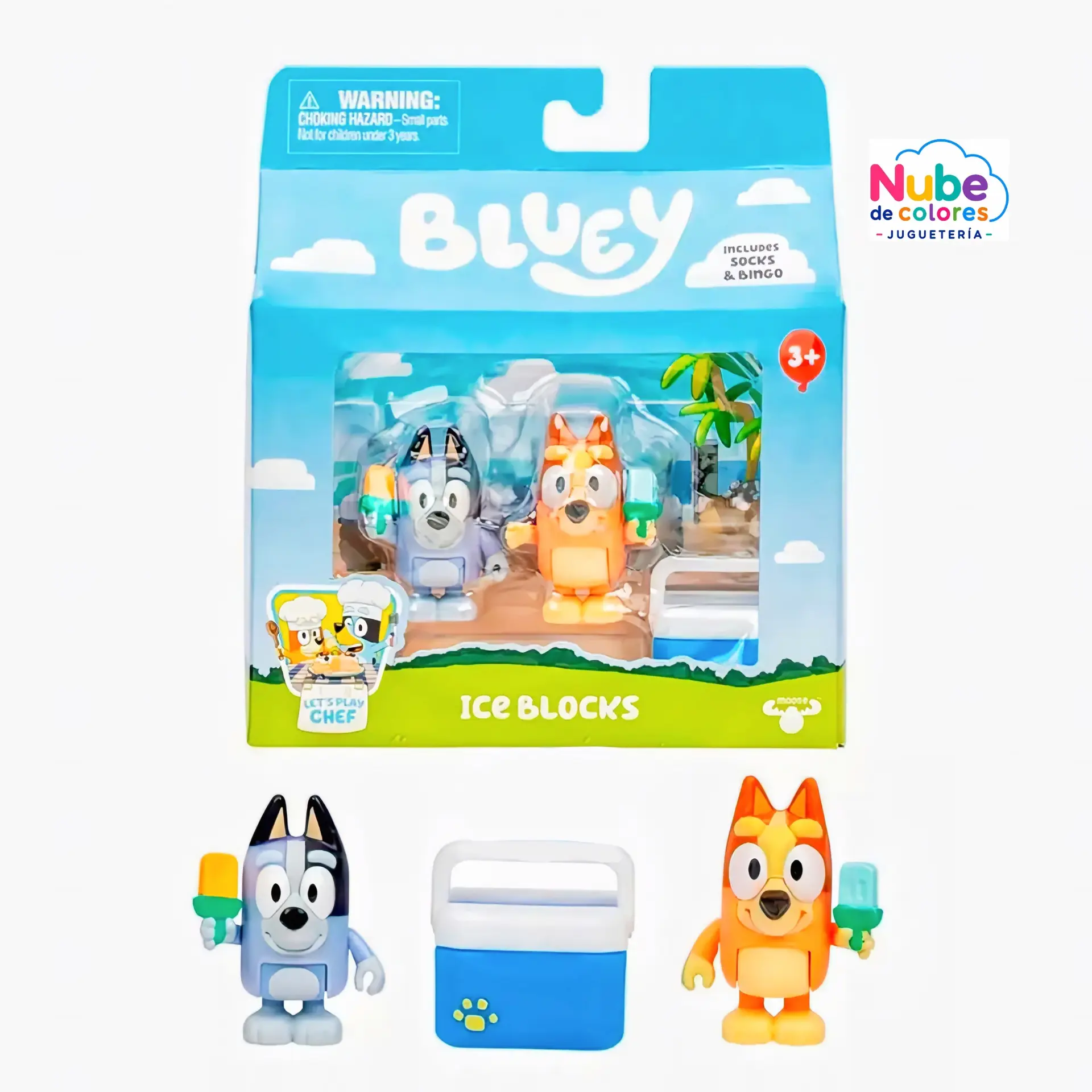 2 FIGURAS BLUEY HELADOS