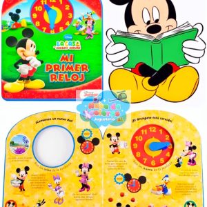 MICKEY MOUSE LIBRO "MI PRIMER RELOJ"