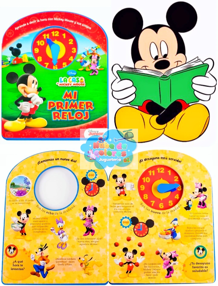 MICKEY MOUSE LIBRO "MI PRIMER RELOJ"