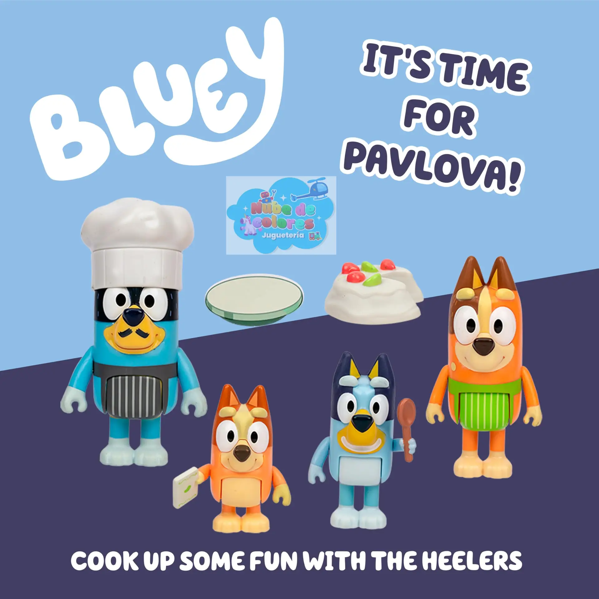 4 FIGURAS BLUEY CHEFS - Imagen 4