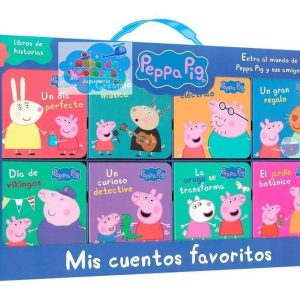 MALETA 8 LIBROS "PEPPA PIG"