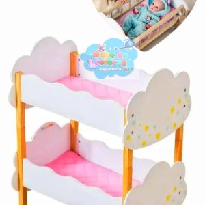 CUNA DOBLE DE MADERA