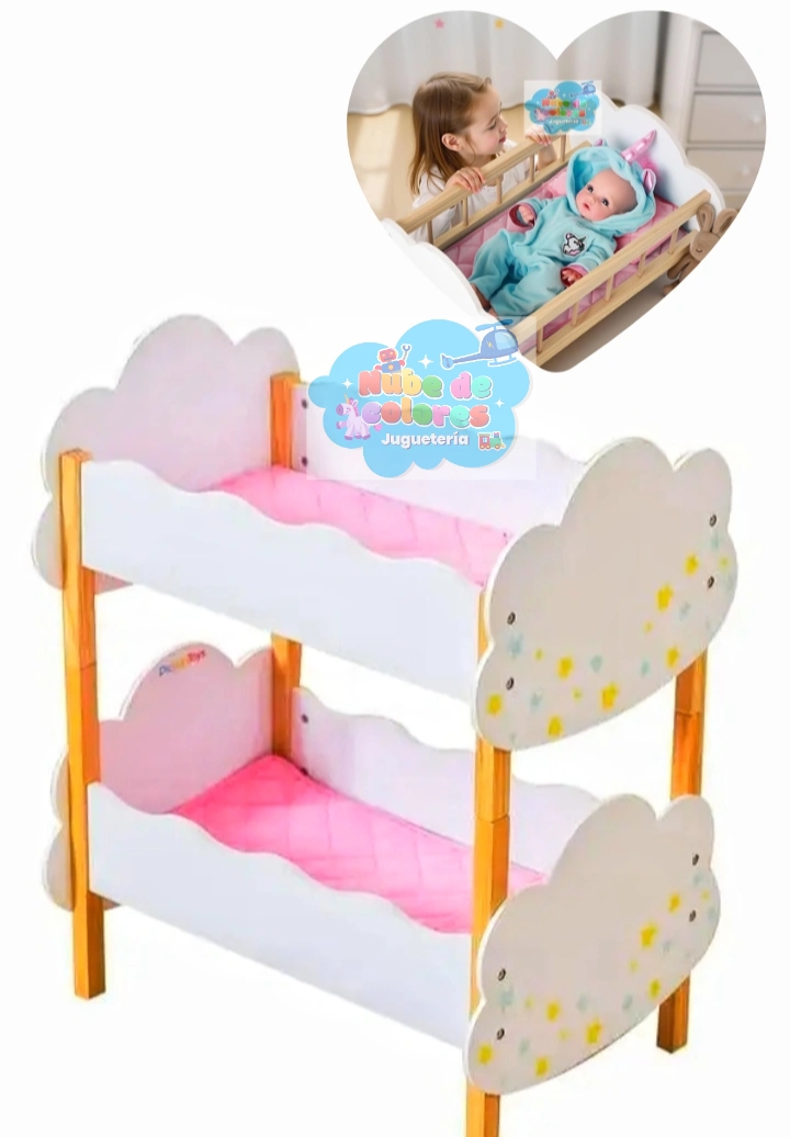 CUNA DOBLE DE MADERA