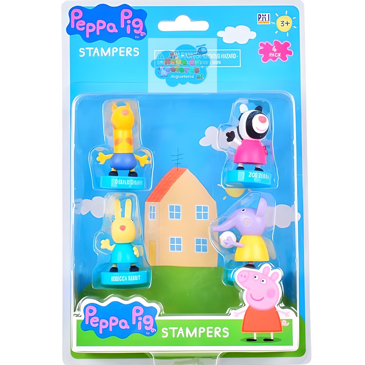 4 TIMBRES PERSONAJES - PEPPA PIG