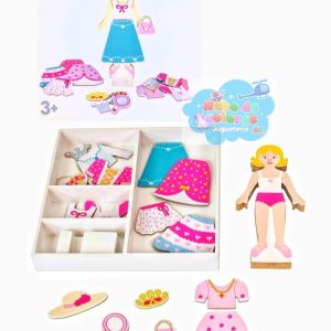 PUZZLE VESTIR A PRINCESA DE MADERA