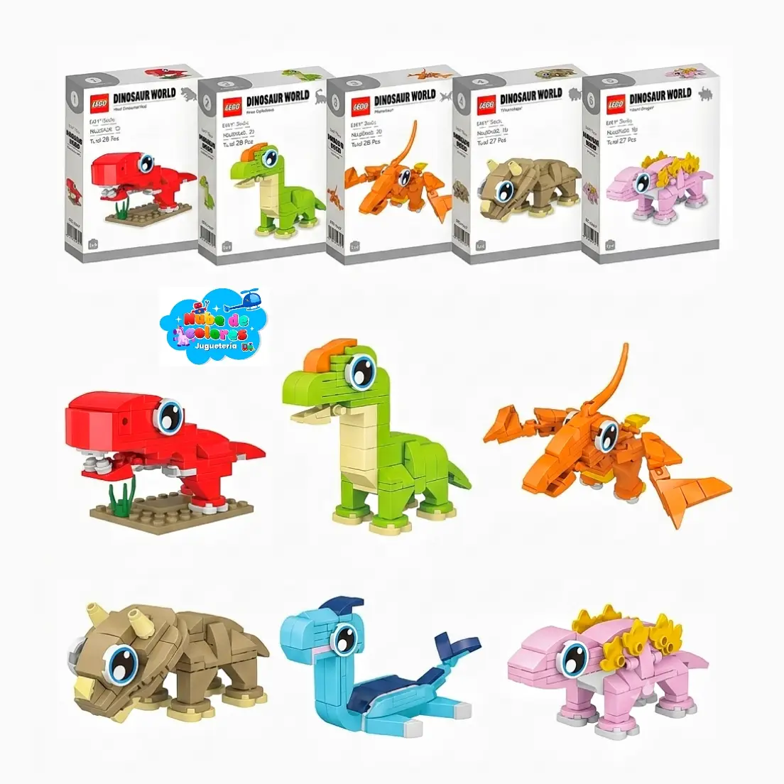 LEGO DINOSAURIO 6 DISEÑOS