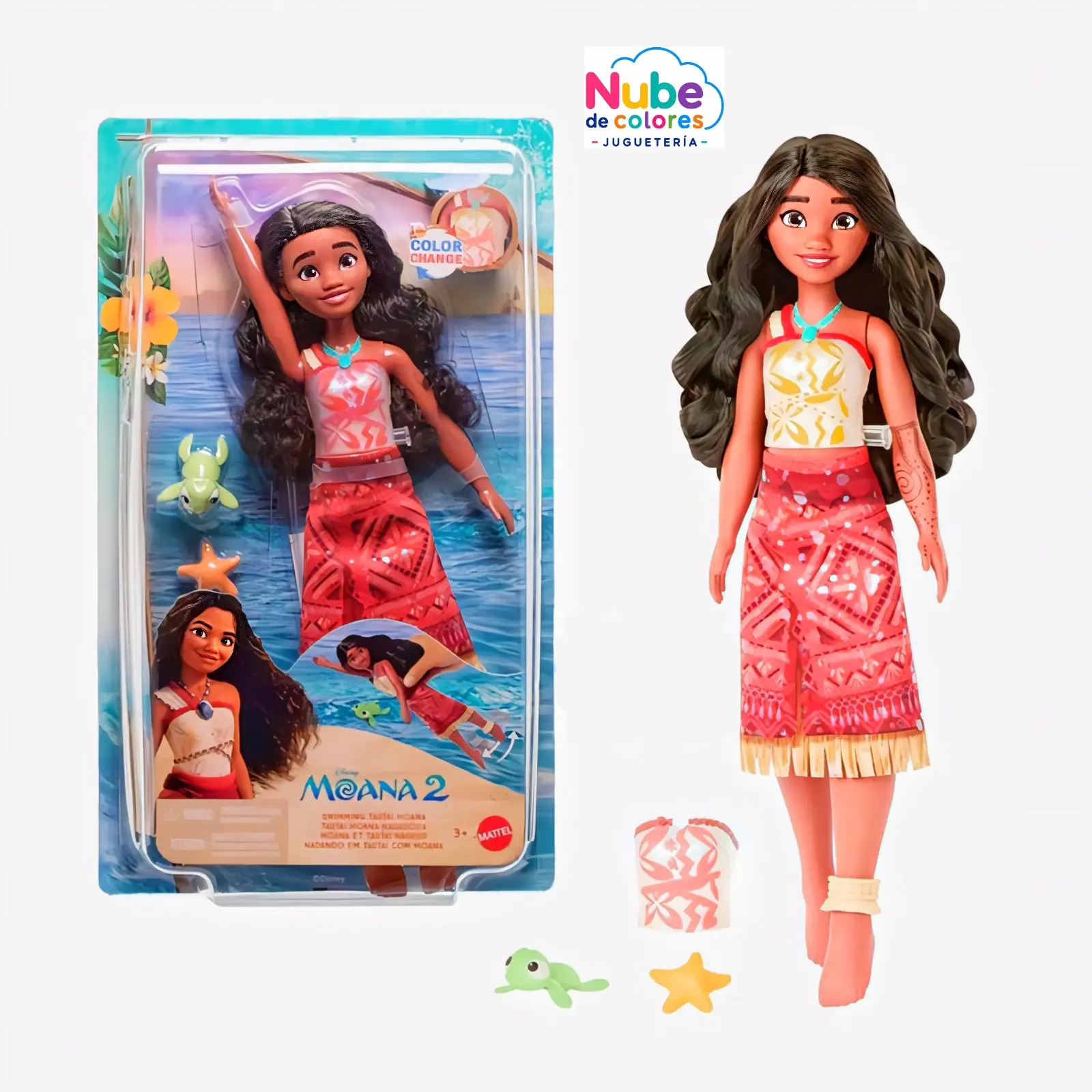 MUÑECA MOANA NADADORA