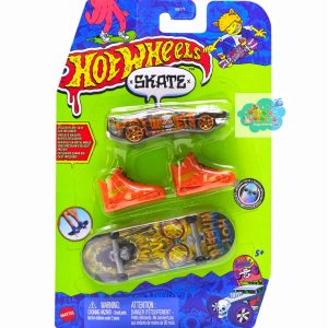 HOT WHEELS - SKATE + ZAPATILLAS + VEHÍCULO