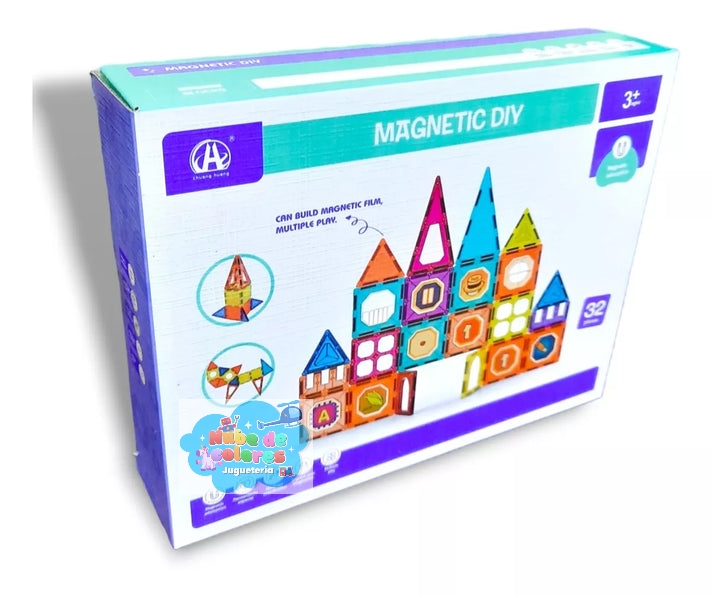 BLOQUES DE IMANES PARA CONSTRUIR 32 PCS. - Imagen 7
