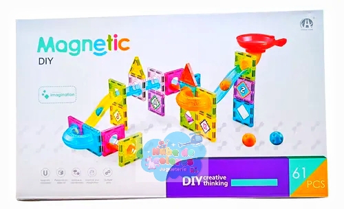 BLOQUES DE IMANES CON TOBOGANES 61 PCS. MAGNETICO - Imagen 8