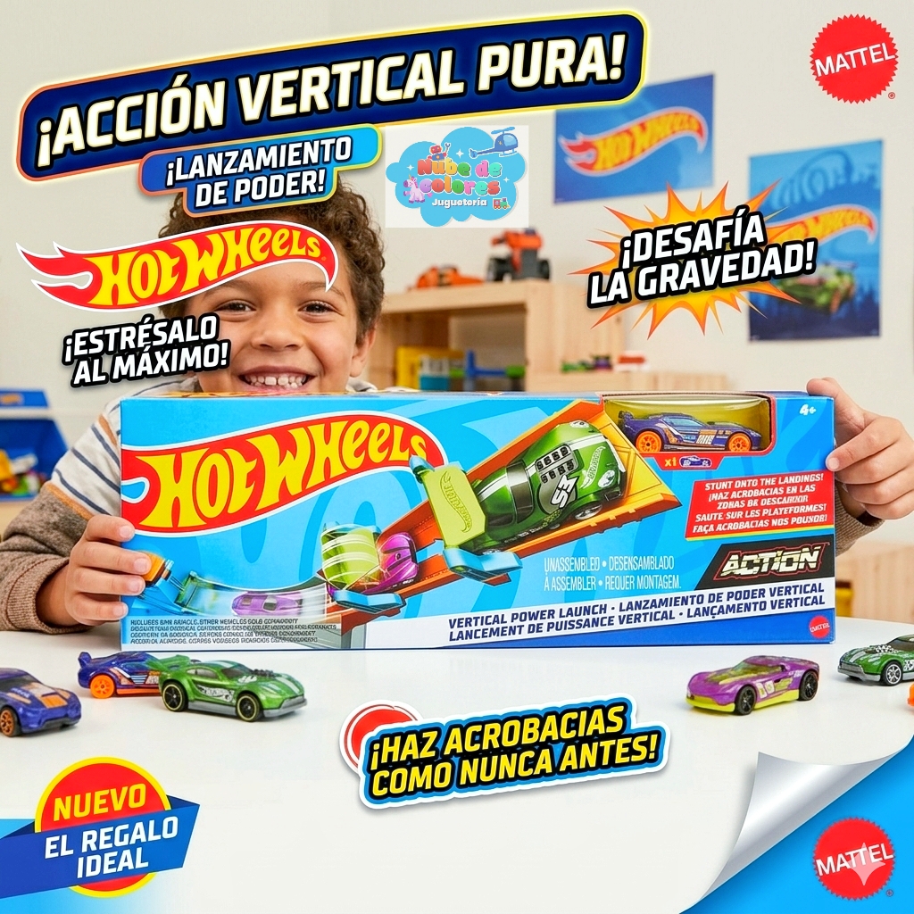 LANZAMIENTO DE PODER VERTICAL - HOT WHEELS