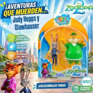 ZOOTOPIA 2 FIGURAS - JUDY HOPPS Y CLAWHAUSER