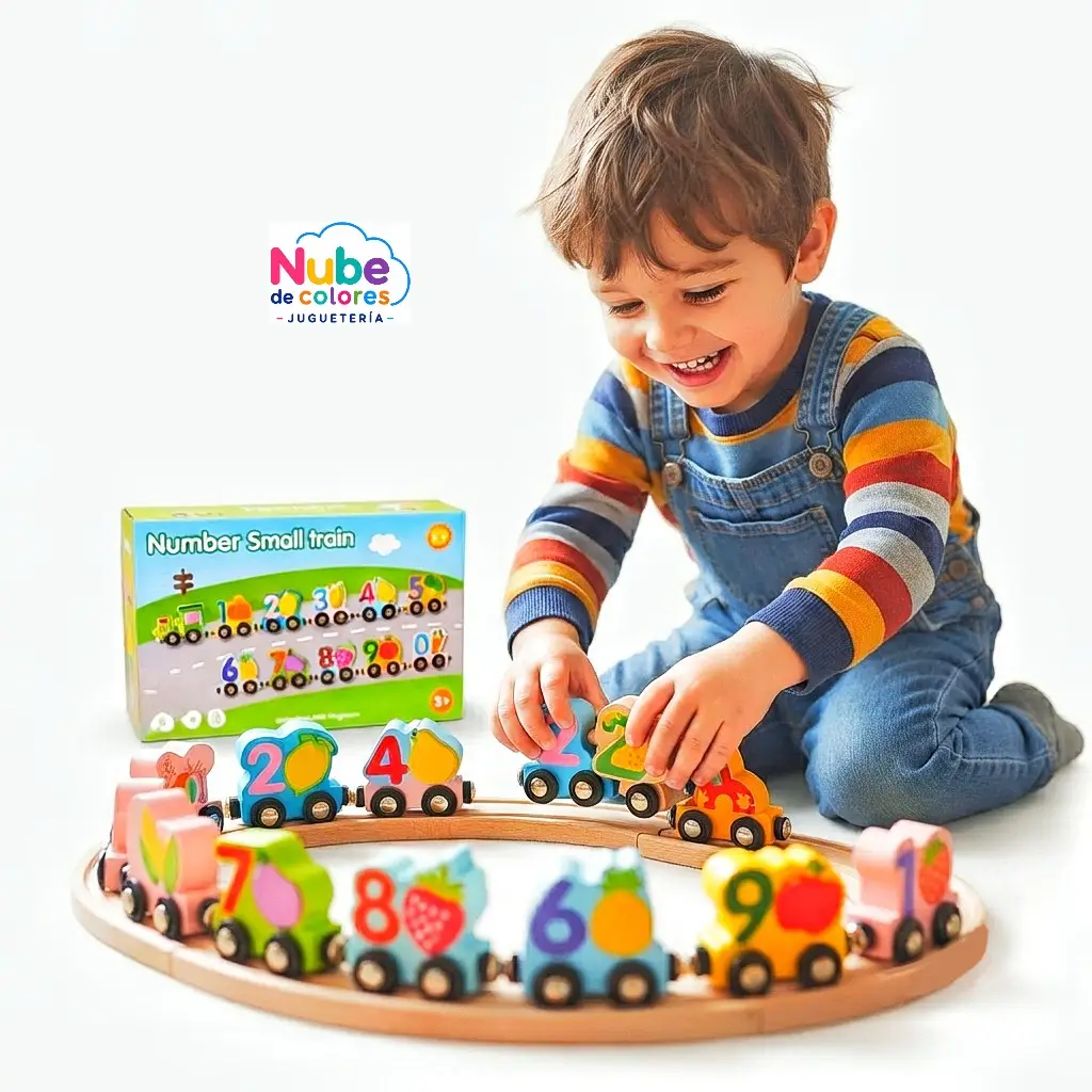 TREN MAGNÉTICO NÚMEROS Y FRUTAS - Imagen 2