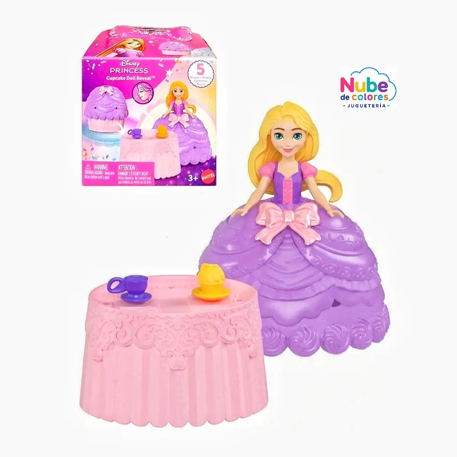 CUPCAKE DE PRINCESA RAPUNZEL