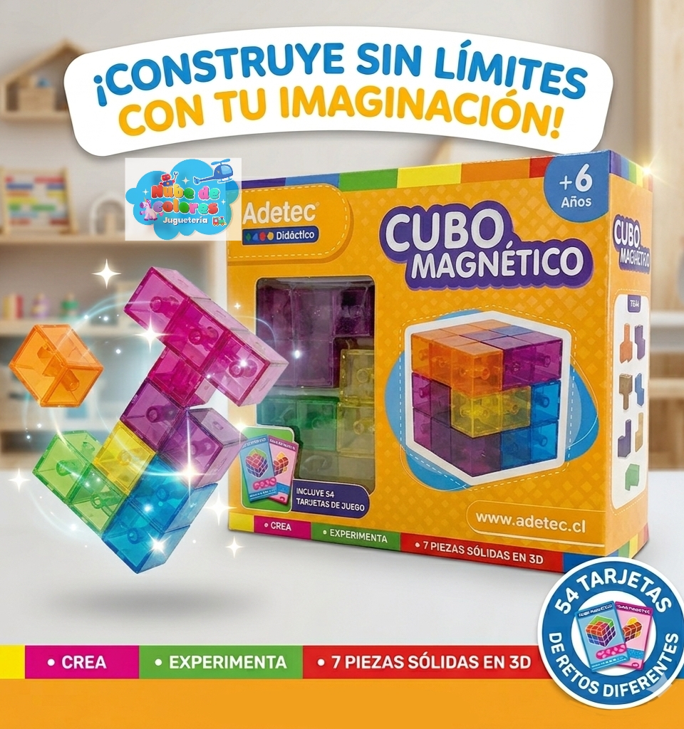 CUBO RUBIK MAGNÉTICO - ADETEC