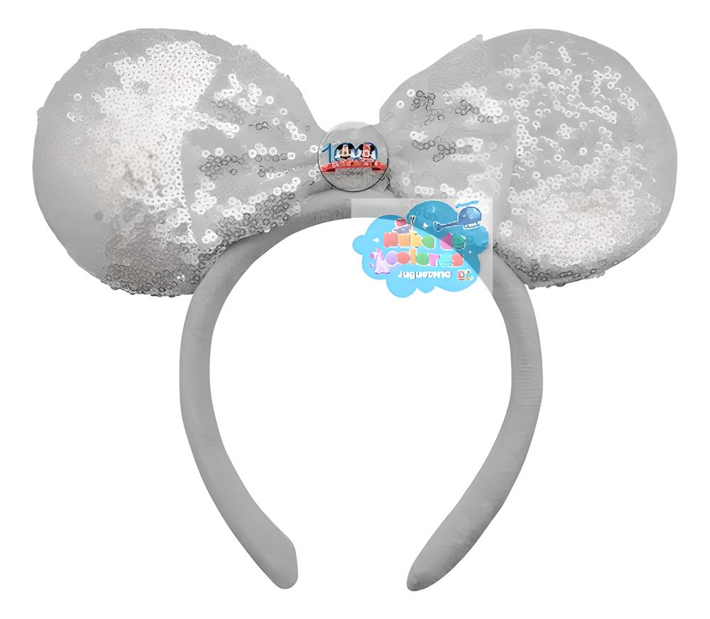 CINTILLO OREJAS "MICKEY PLATEADO" - Imagen 2