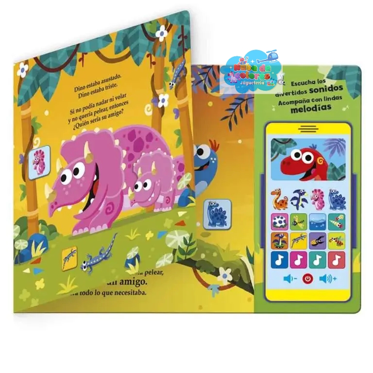 LIBRO DINO TELÉFONO INTERACTIVO - Imagen 2