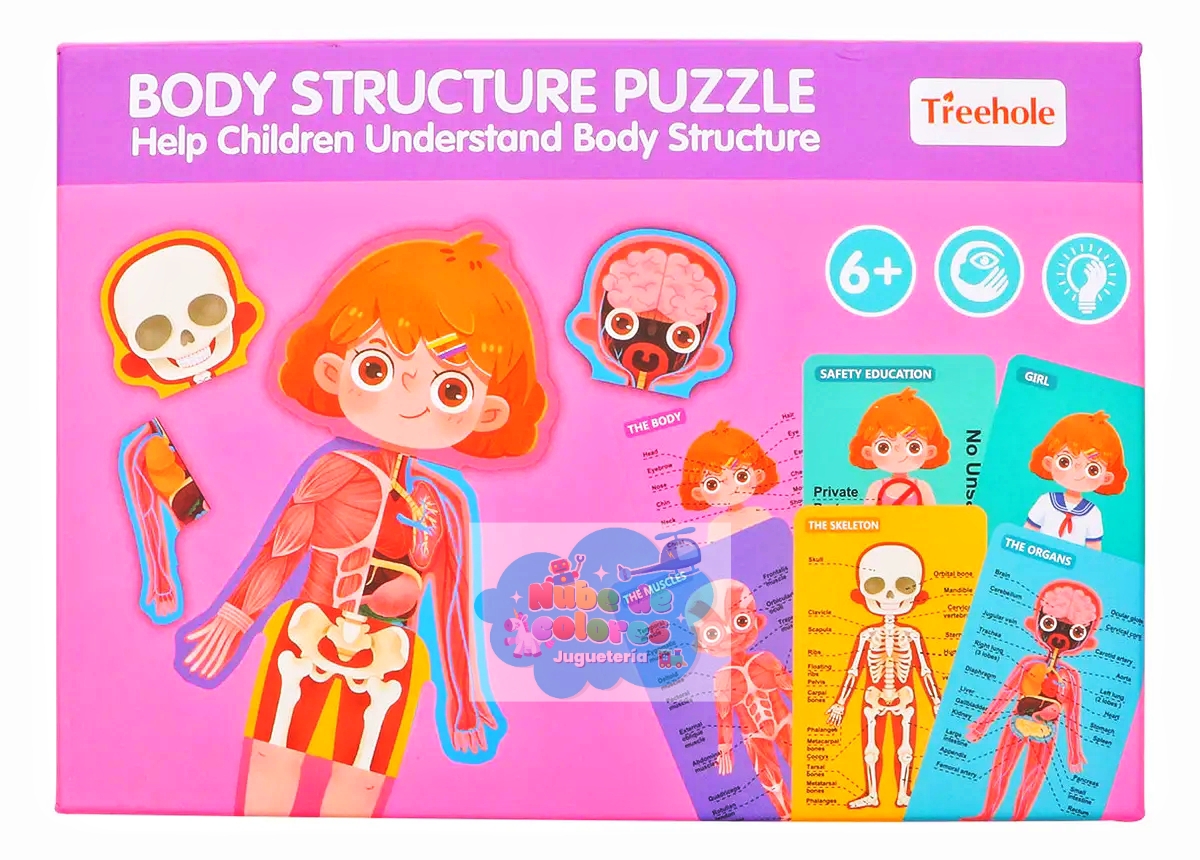 ROMPECABEZAS CUERPO HUMANO NIÑA - Imagen 8