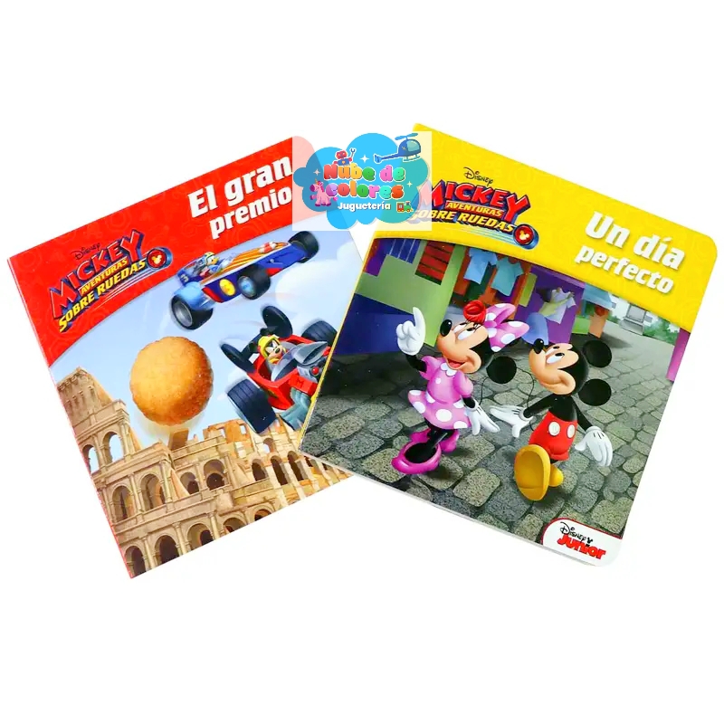 MALETA 4 LIBROS "MICKEY AVENTURAS SOBRE RUEDAS" - Imagen 2