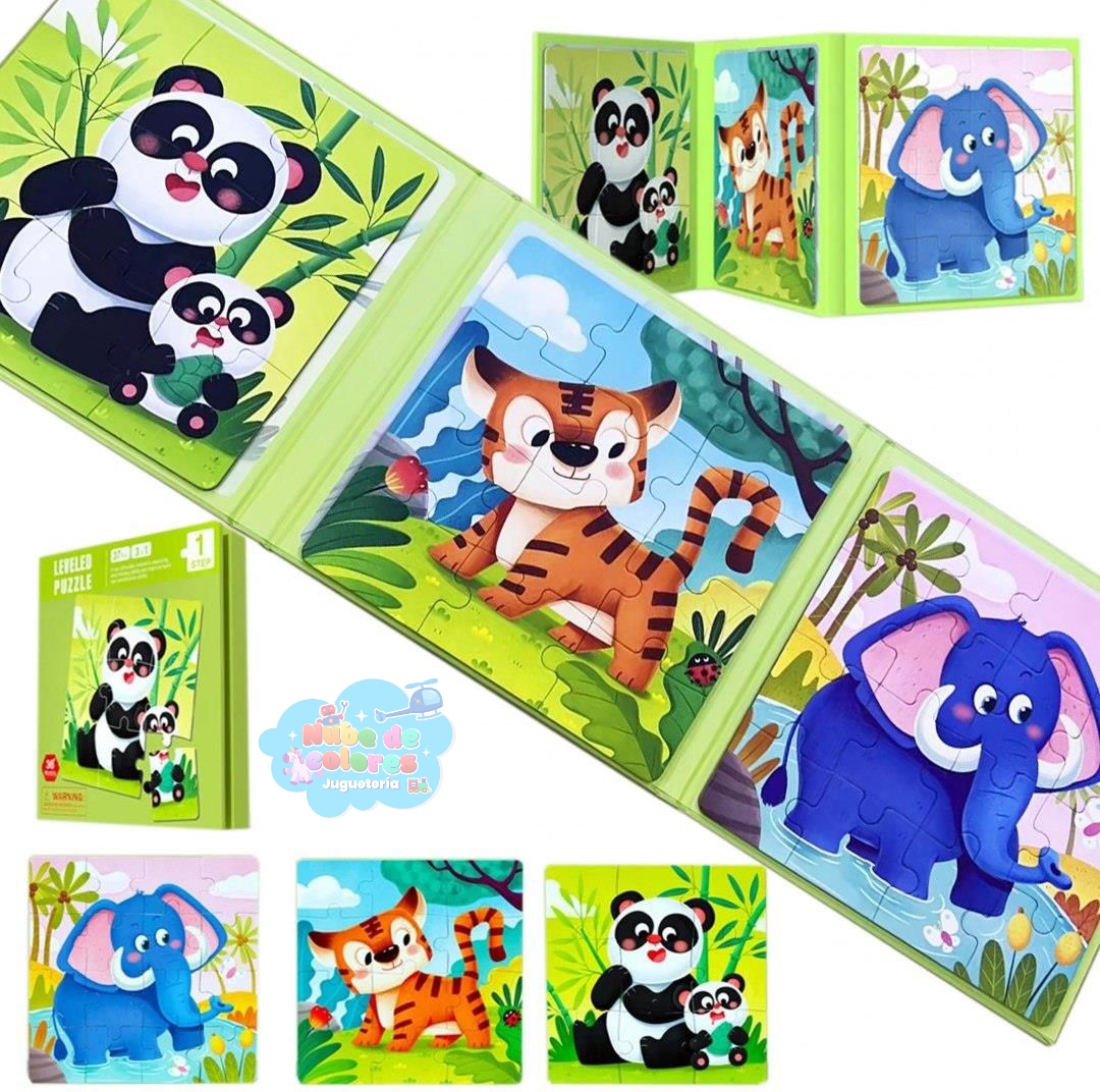 PUZZLE IMANTADO NIVEL 1 - Animales de la selva - Imagen 3