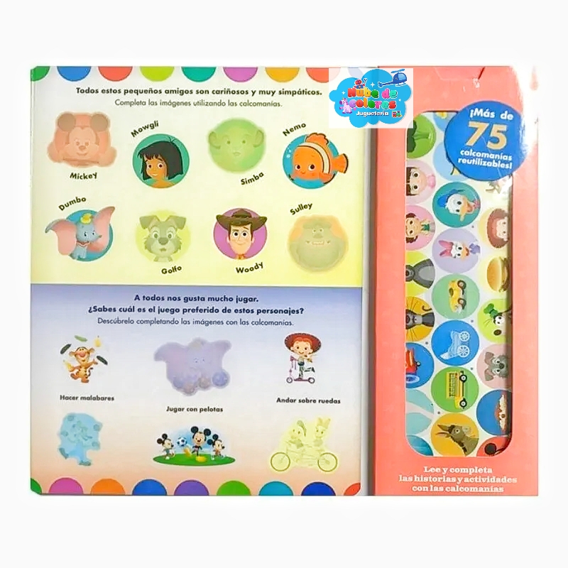LIBRO CUENTOS DISNEY 75 STICKERS - Imagen 3