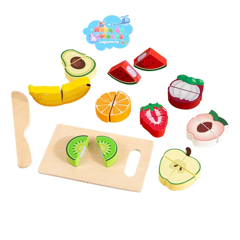 SET CORTAR FRUTAS DE MADERA - Imagen 5
