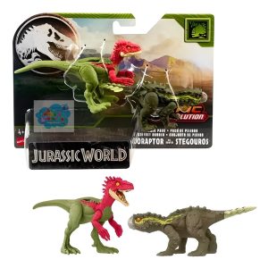 JURASSIC WORLD - EORAPTOR VS STEGOUROS