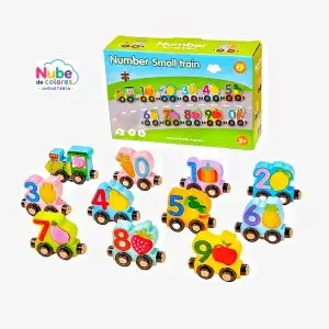 TREN MAGNÉTICO NÚMEROS Y FRUTAS