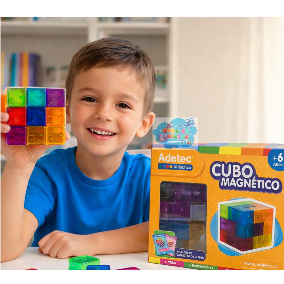 CUBO RUBIK MAGNÉTICO - ADETEC - Imagen 2