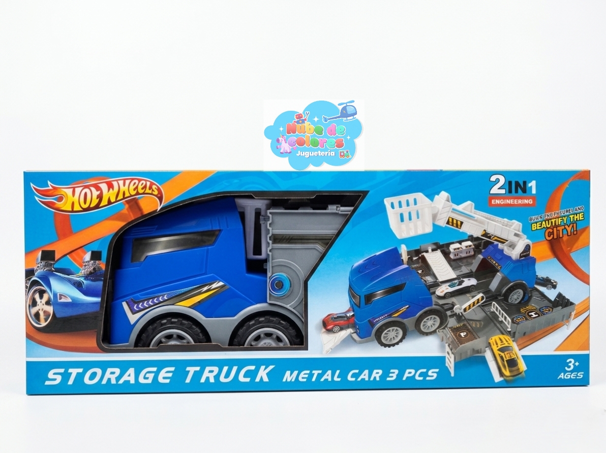 CAMIÓN TRANSPORTADOR 2 en 1 - HOT WHEELS - Imagen 2