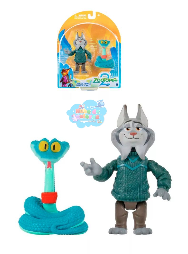 ZOOTOPIA 2 FIGURAS - GARY DE'SNAKE Y PAWBERT LYNXLEY - Imagen 3