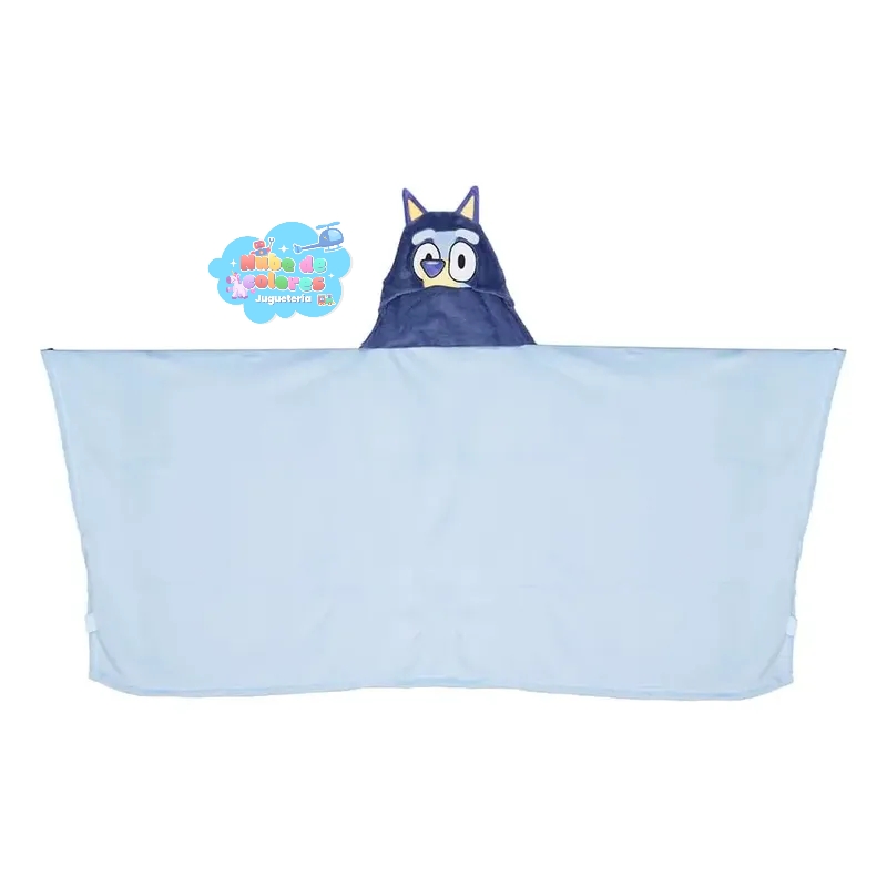 MANTA CON CAPUCHA 3D - BLUEY - Imagen 3