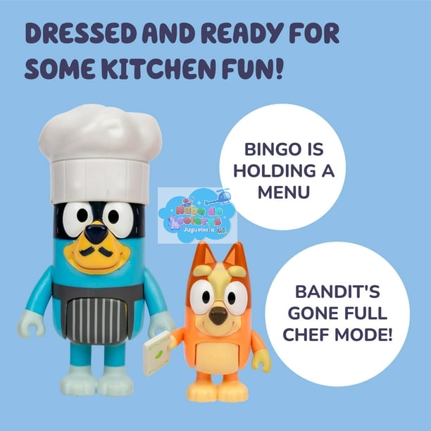 4 FIGURAS BLUEY CHEFS - Imagen 2