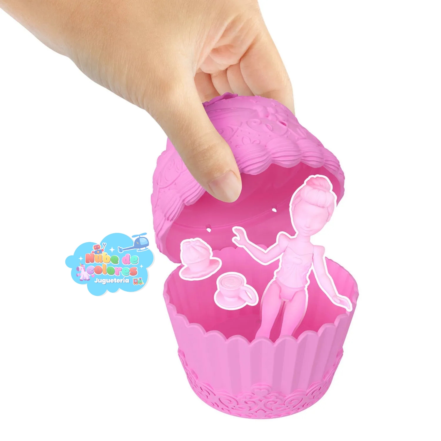 CUPCAKE DE PRINCESA BLANCA NIEVES - Imagen 2