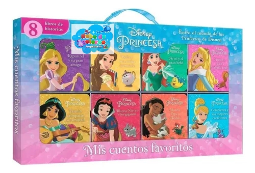 MALETA 8 LIBROS "PRINCESAS DISNEY"