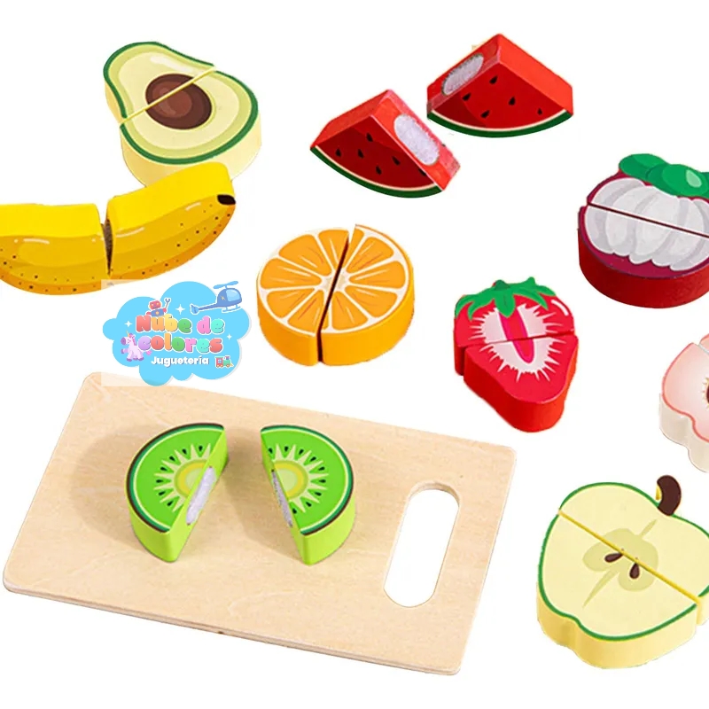 SET CORTAR FRUTAS DE MADERA - Imagen 7