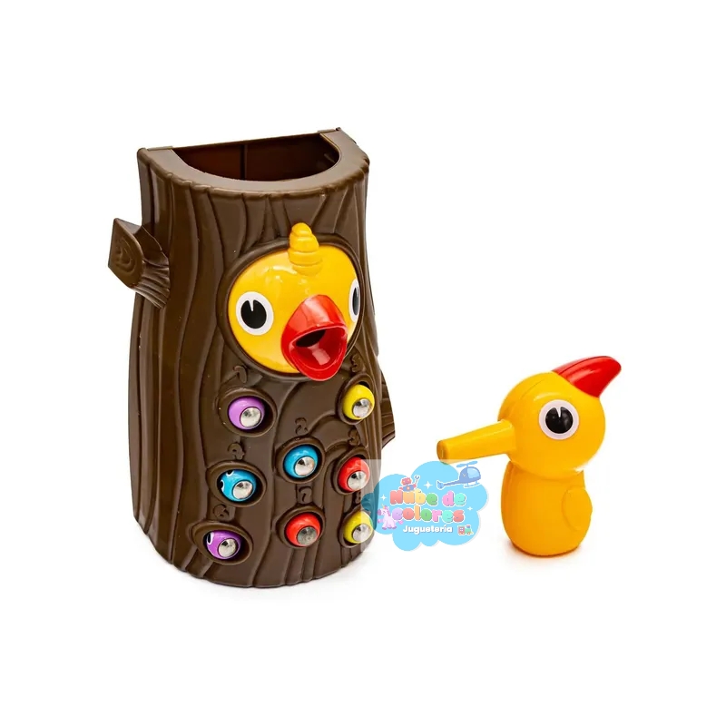 PÁJARO CARPINTERO Y GUSANOS MAGNÉTICOS - Imagen 2