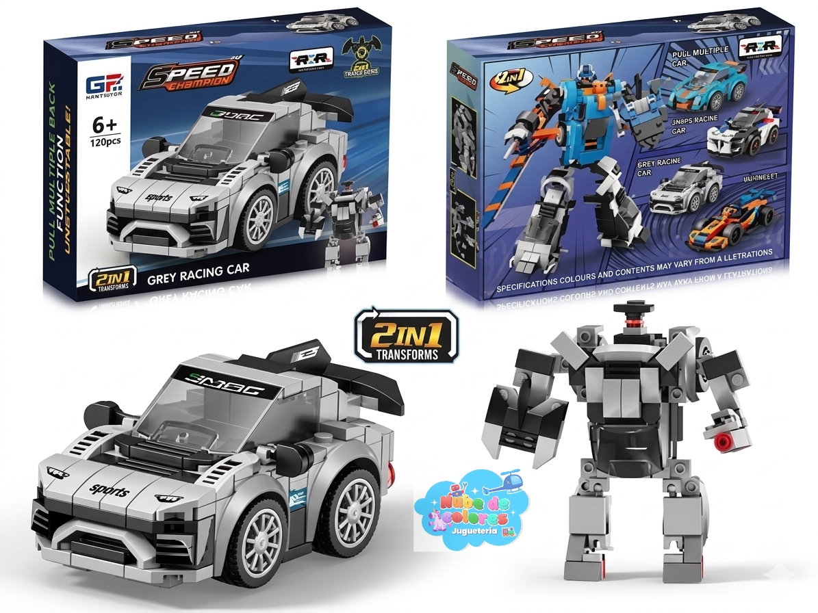 LEGO 2 EN 1 AUTOS Y ROBOTS 120 PZAS. - Imagen 2