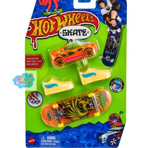 HOT WHEELS - SKATE + ZAPATILLAS + VEHÍCULO