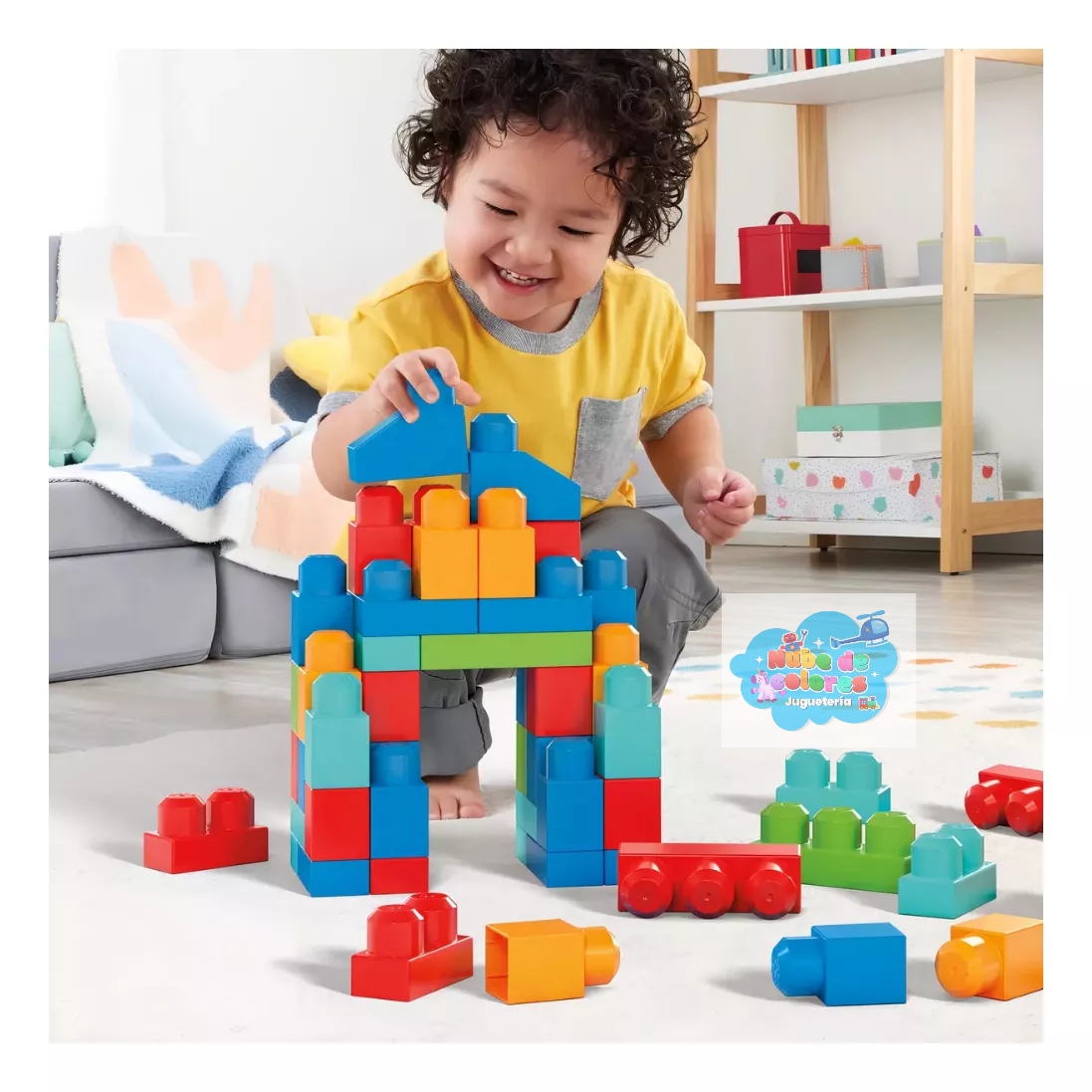 MEGA BLOKS - BLOQUES CONSTRUCCIÓN 100 PCS. - Imagen 4