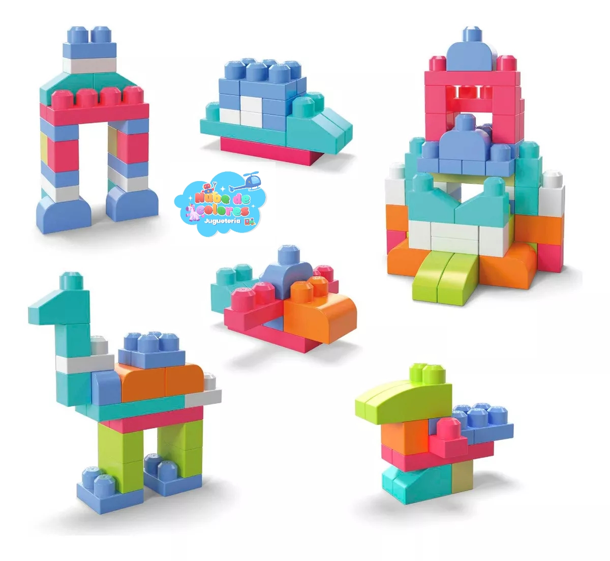 MEGA BLOKS - BLOQUES CONSTRUCCIÓN 60 PCS. - Imagen 3