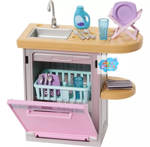 BARBIE - MUEBLES Y DECORACIÓN LAVAPLATOS - Imagen 2