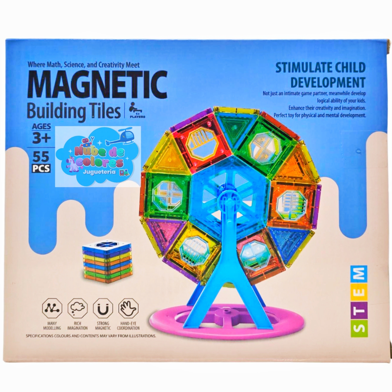 RUEDA GIRATORIA CON IMANES 55 PCS. - Imagen 10