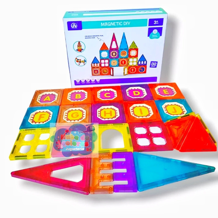 BLOQUES DE IMANES PARA CONSTRUIR 32 PCS. - Imagen 5