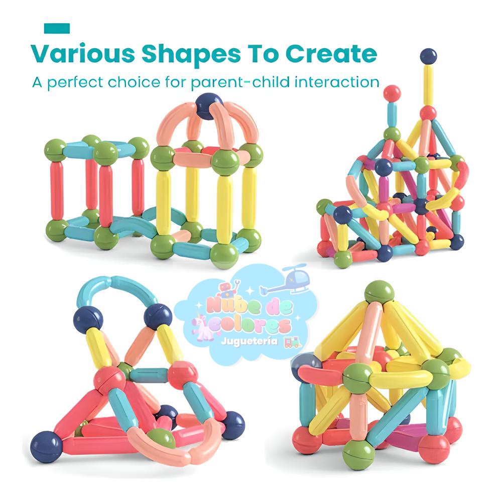 MALETA BLOQUES MAGNÉTICOS 84 PCS. - Imagen 5