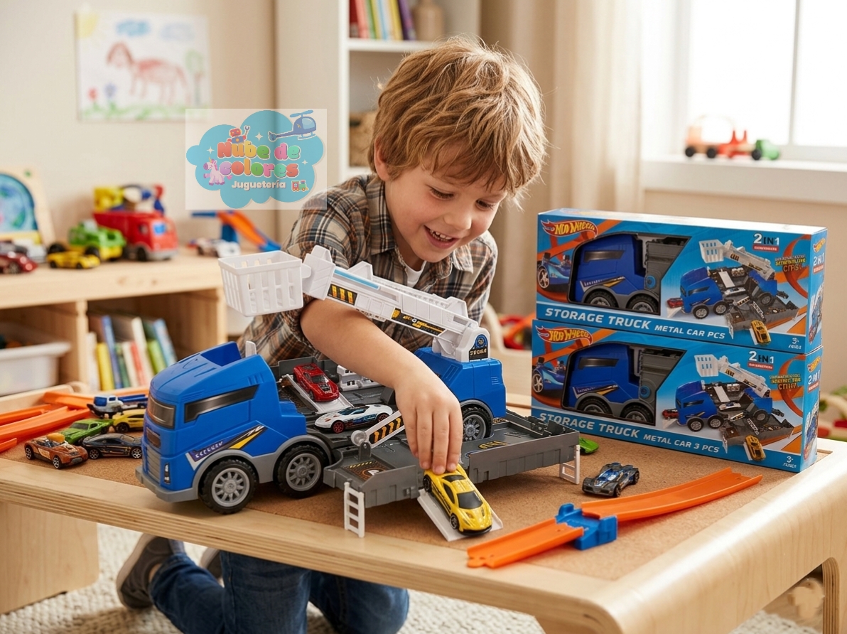 CAMIÓN TRANSPORTADOR 2 en 1 - HOT WHEELS - Imagen 3