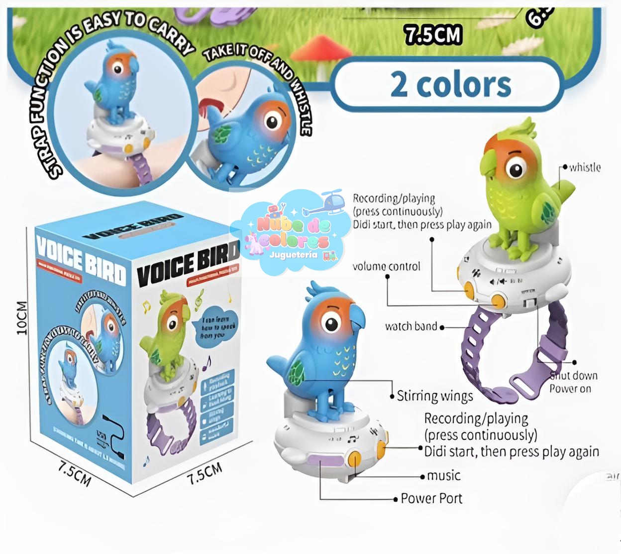 RELOJ PÁJARO PARLANCHÍN - Imagen 2