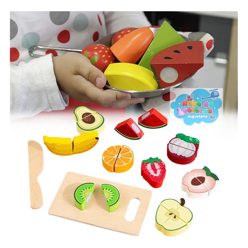SET CORTAR FRUTAS DE MADERA - Imagen 8