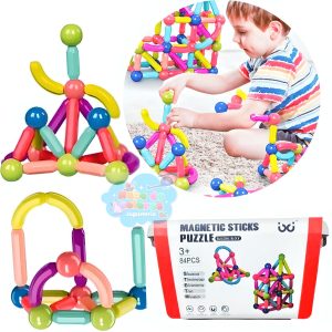 MALETA BLOQUES MAGNÉTICOS 84 PCS.