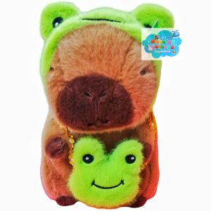 CAPIBARA GORRO Y CARTERA RANA
